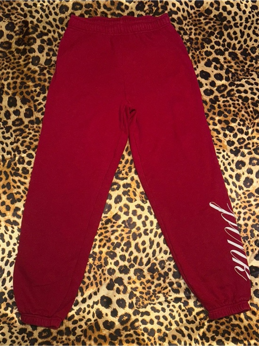 Victoria’s Secret PINK Dark Red Jogger Sweatpants